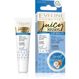 Eveline Cosmetics Juicy Kisses Lip Balm Sweet Coconut 12ml.