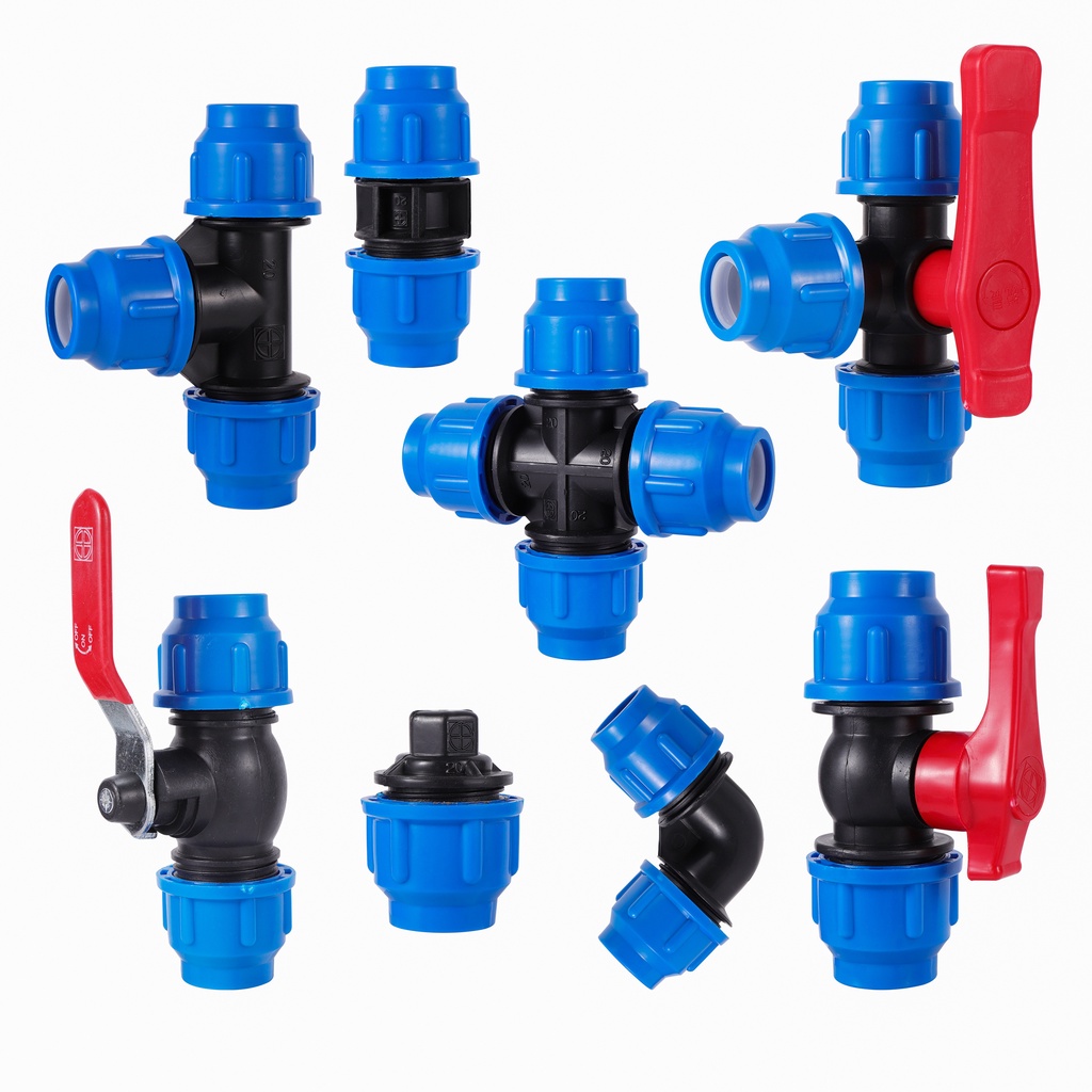 32 มม.PVC PE Tube Tap Water Splitter พลาสติก Quick Valve Connector สวนการเกษตรชลประทานอุปกรณ์ท่อน้ํา