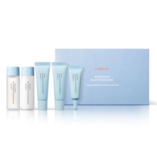 เซ็ตบำรุงผิวเติมเต็มความชุ่มชื้น) Laneige Water Bank Blue Hyaluronic 5 Step Essential Kit for Normal to Dry skin