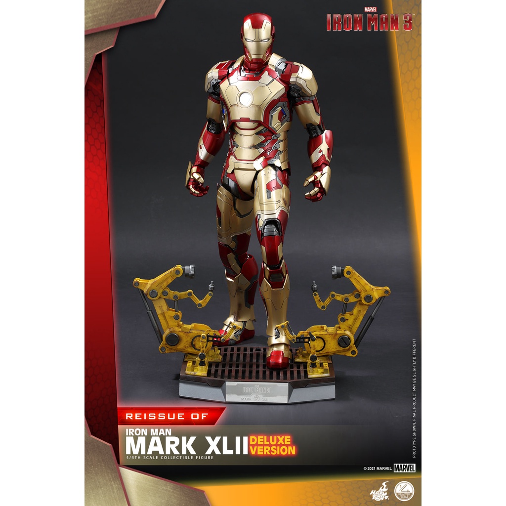 พร้อมส่ง ฟิกเกอร์ โมเดล ของสะสม Hot Toys QS008 1/4 Iron Man 3 - Mark XLII (Deluxe Version) [Reissue]