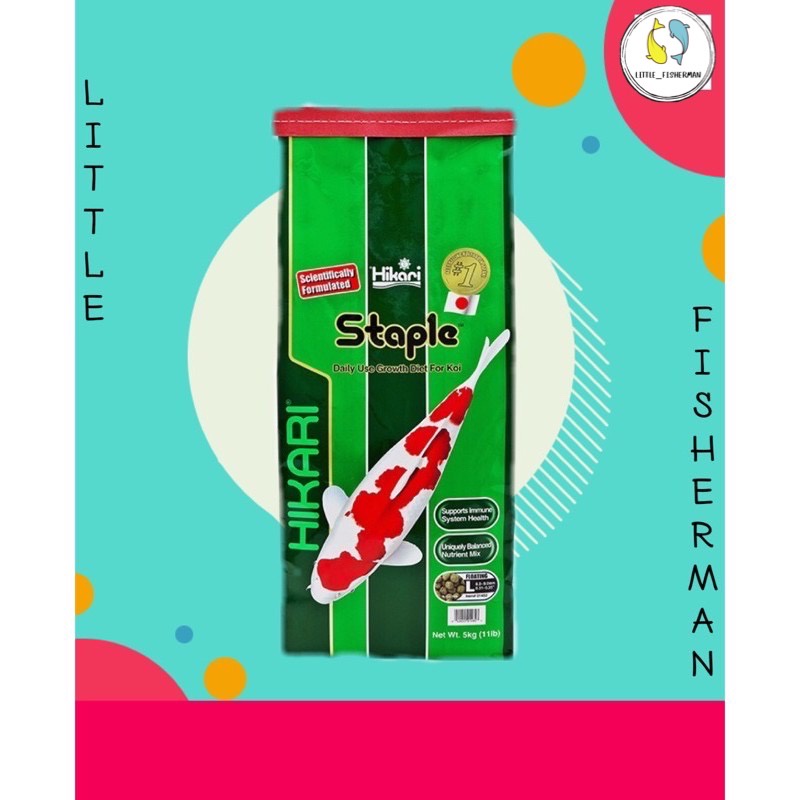Hikari Staple เม็ดลอย 5kg. (S/M/L) อาหารปลาคราฟ ฮิคาริ สเตเปิล ขนาด 5กก