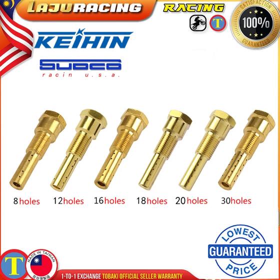 หัวฉีด atomizer jet Jetnozzle 8/12/16/18/30 หลุมสําหรับ keihin Pwk Sudco racing คาร์บูเรเตอร์