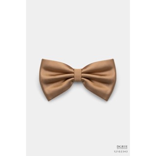 Caramel Silk Bowtie-โบว์ไทผ้าไหมสีน้ำตาลคาราเมล