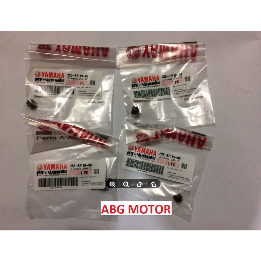 JUPITER MX VIXION VALVE UMBRELLA ORDING SEAL ราคา 4 ชิ้น ORIGINAL 2S6-E2119-00