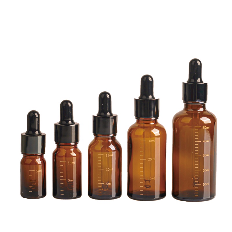 ขวดแก้วเปล่า ขนาดเล็ก 5 มล. 10 มล. 15 มล. 30 มล. 50 มล. กันแสง ระดับไฮเอนด์ สําหรับใส่น้ํามันหอมระเหย เอสเซ้นต์
