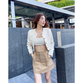 MAPLE KNIT SET (CREAM BROWN)