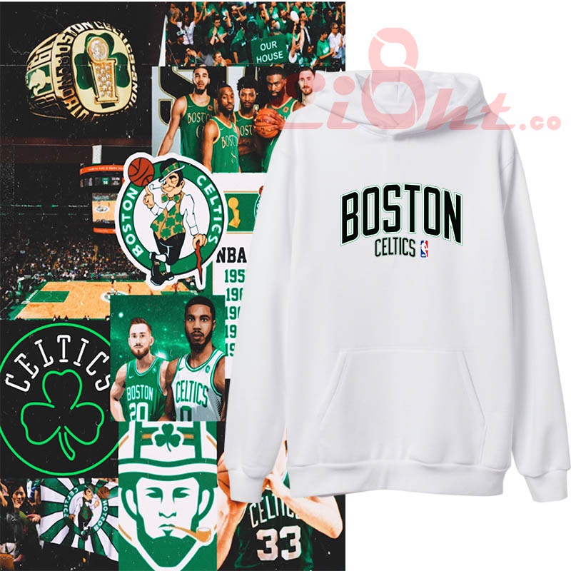 บอสตันบาสเกตบอลบอลเสื้อกันหนาวหมวกแจ็คเก็ตบอสตันเซลติกชุด