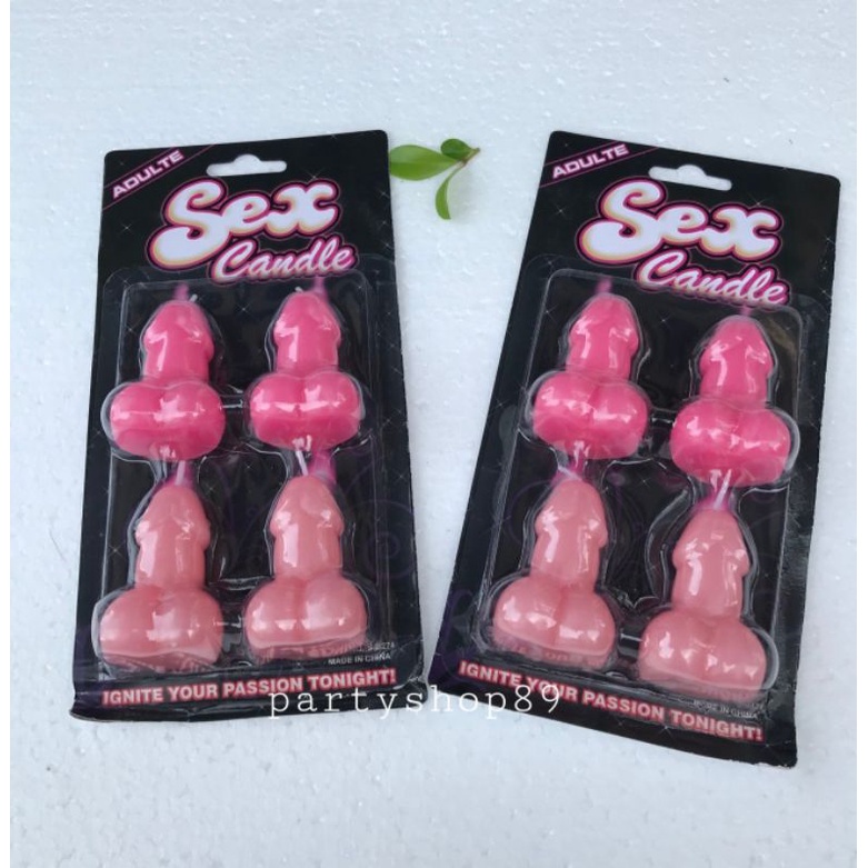 เทียนวันเกิดกะปู๋18++++แบบแพ๊ค4ชิ้น