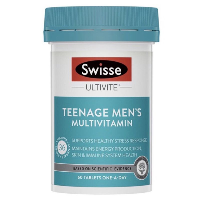 Swisse Teenage men multivitamin วิตามินรวม เด็กวัยรุ่น kid vitamin อาหารเสริมผู้ชาย วิตามิน kid vita