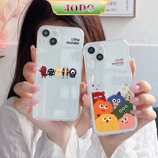 เคสโทรศัพท์มือถือ ซิลิโคนนิ่ม TPU ใส กันกระแทก ลายมอนสเตอร์ สําหรับ iPhone 14 13 12 11 Pro Promax 6 6S 7 8 Plus X XR XSMax SE JODO