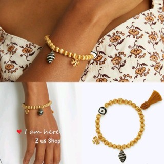 พรีฯTORY​ BURCH​ ROXANNE BEADED TASSEL BRACELET