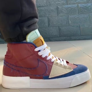 ZOOM BLAZER MID รองเท้ากีฬากันลื่นแบบย้อนยุคคุณภาพสูงวัสดุ PU