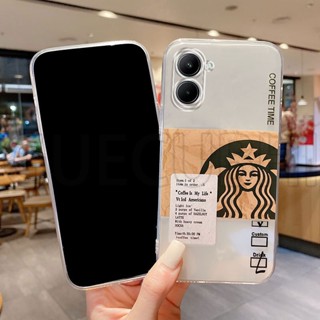 เคสโทรศัพท์มือถือ ซิลิโคนนิ่ม ใส ลายกาแฟ ดาว บัคส์ แฟชั่น สําหรับ Realme 10 9i 5G C33 C30s C55 10 9i 5G C33