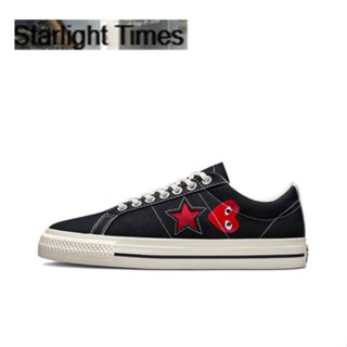 Comme Des Garcons PLAY X Converse One Star black  รับประกันของแท้ 100%