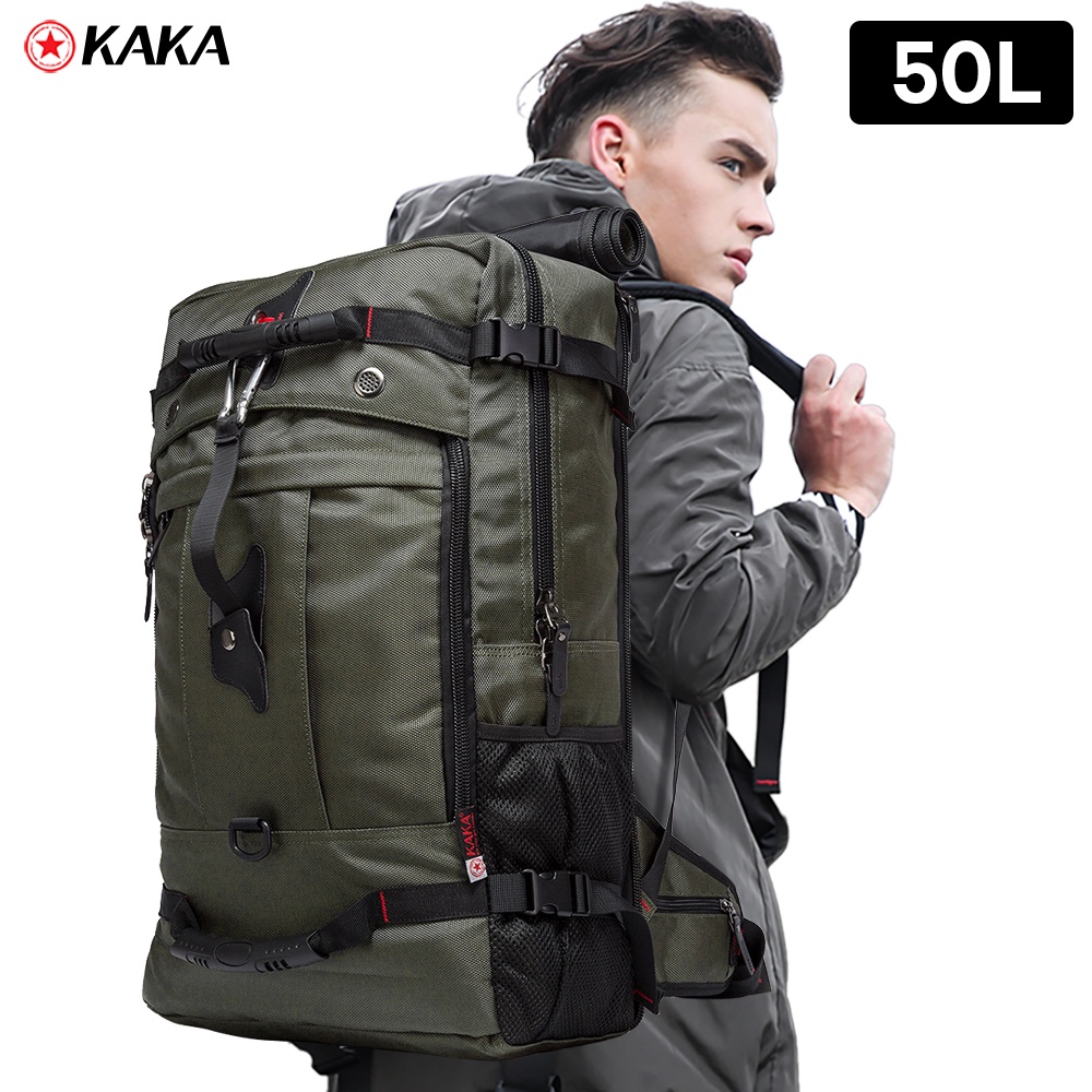KAKA 50L Waterproof Travel Backpack Men Women Multifunction 17.3 Laptop Backpacks Male outdoor Luggage Bag mochilas Best