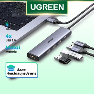 [มาใหม่] UGREEN ฮับแยก Usb C เป็น USB 3.0*4 สีเขียว