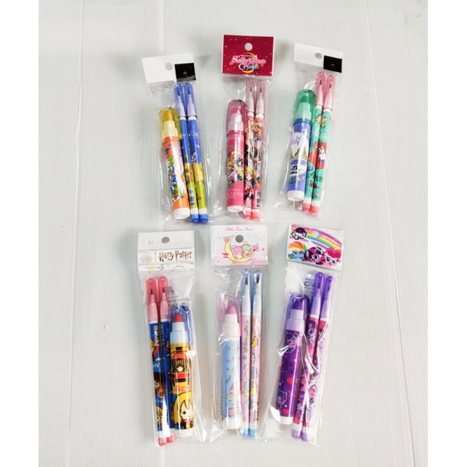 Bobestshop ชุดเครื่องเขียน ลายการ์ตูนลิขสิทธิ์ ได้ครบชุด