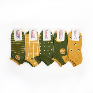 Socksy ถุงเท้า รุ่น MV-0017 คละสี (แพ็คสุดคุ้ม 10 คู่) แถมถุงหมีฟรี