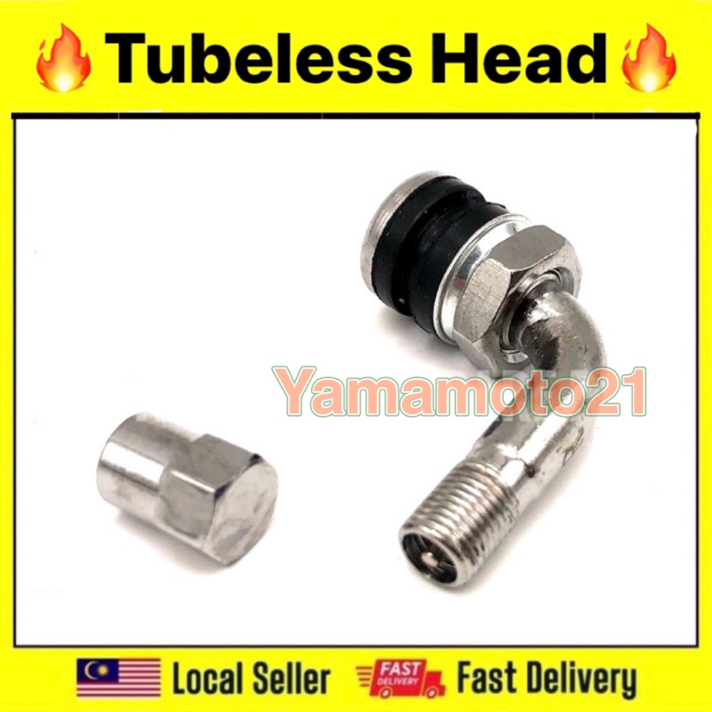 SUZUKI V100 V 100 VS125 VS 125 TUBELESS L หลอดวาล์ว LESS HEAD KEPALA TIUB 1PCS MOTORCYCLE TIRE SPORT