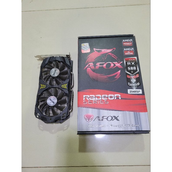 Afox AMD RX580 8G การ์ดจอ หมดประกัน การ์ดขุดใช้งานปกติ
