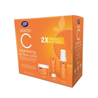 Boots Vitamin C Brightening Day-Time Routine บู๊ทส์ วิตามิน ซี ไบรท์เทนนิ่ง เดย์-ไทม์ รูทีน