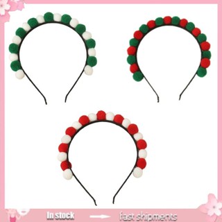 Yoioi Christmas PomPom Headband PomPoms Hairband Headwear ที่คาดผมคริสต์มาส