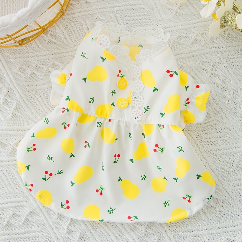 💥พร้อมส่ง B47 💥ชุดกระโปรงลายสาลี่