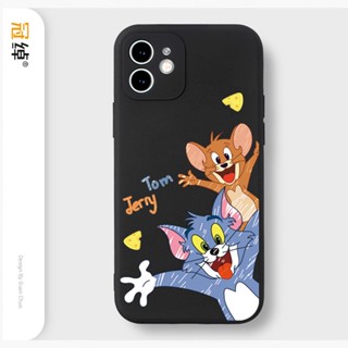 Anime Funny tom and Mouse เคสไอโฟน iPhone 8 Plus case X Xr Xs Max Se 2020 cover เคส iPhone 13 12 pro max 7 Plus 11 14 pr