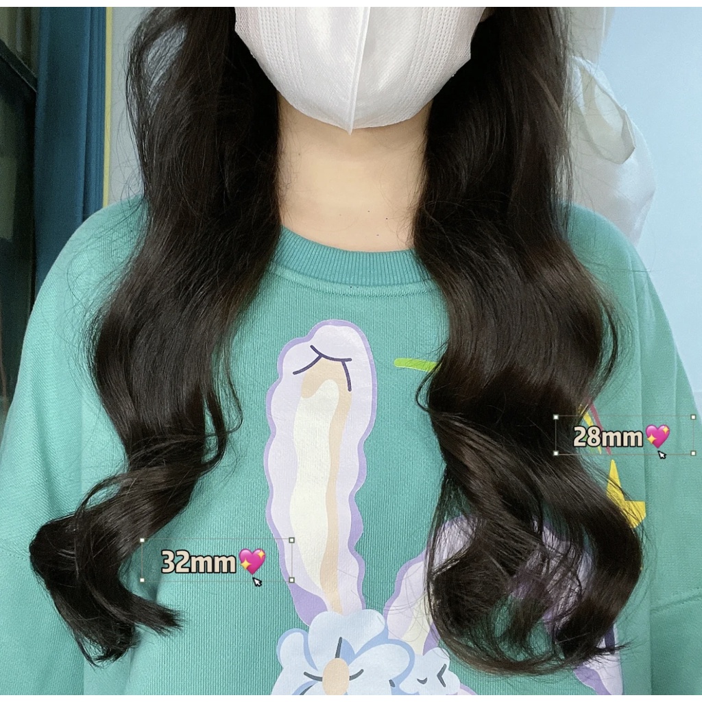 32/28mm เครื่องม้วนผม ที่ม้วนผม ลอนเกาหลีเกาใจ 32mm เครื่องม้วนผมลอน แถมกิ๊บแบ่งผม 2 ชิ้นฟรี 1 หวี เครื่องลอนผม รูปที่ 3