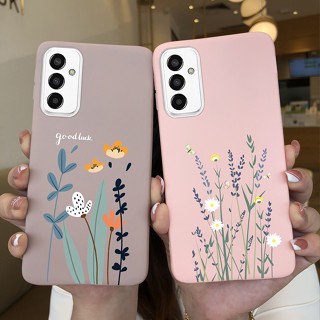 เคสโทรศัพท์มือถือ ซิลิโคนนิ่ม ลายไดโนเสาร์ ดอกเดซี่ หรูหรา สําหรับ samsung galaxy M13 M13 4G SM-M135F M13