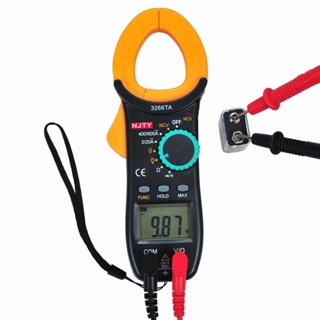 NJTY 3266TA แคลมป์มิเตอร์ Digital Clamp Meter 2000 Counts Auto Range Multimeter with NCV Test AC/DC Voltage