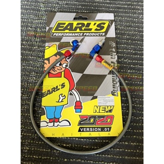 สายถักเบรคหน้า Earls หัว90องศา ความยาว 22/26/30/33/36นิ้ว