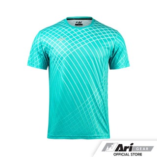 ARI UNISEX GRAPHIC RUNNING TEE - GREEN/SILVER  เสื้อวิ่ง อาริ กราฟฟิก สีเขียว