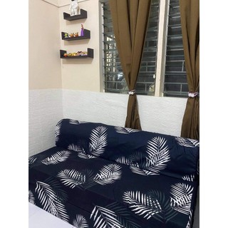 SOFA BED FULL COVER WITH LONG ZIPPER - CANADIAN COTTON (RANDOM DESIGN)