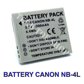 NB-4L / NB4L Camera Battery For Canon IXUS 30,40,50,60,70,80,100 HS,300 BY TERBTOE SHOP