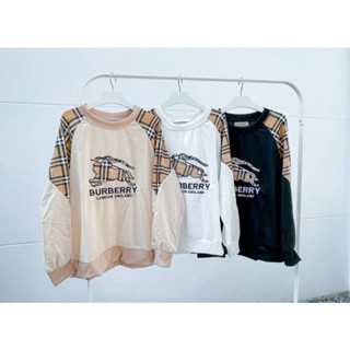 **พร้อมส่ง** เสื้อสเวตเตอร์แขนยาว BURBERRY งานปัก