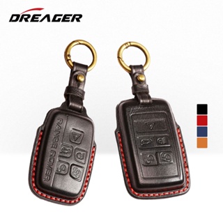 Top Layer Leather Car Accessoires Key Case Cover Shell For Land Range Rover Sport Evoque Discovery Freelander Jaguar Xf