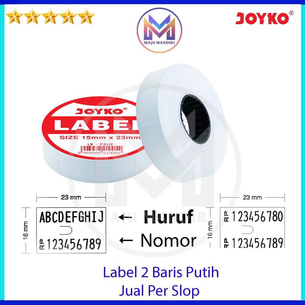 P2ln 2-Line Roller Label Paper/2-Line ราคาป้ายเติมสําหรับ mx6600/mx-6600 เครื่องมือ labbel สติกเกอร์