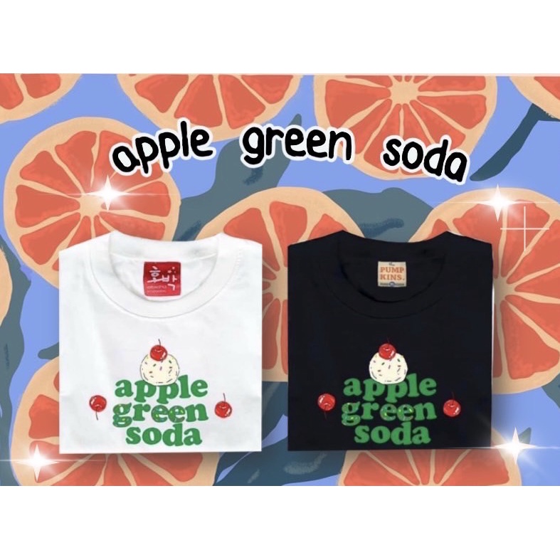 RAMONDA| Apple green soda เสื้อยืด เสื้อยืด cotton แท้ 100%
