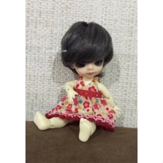 Wig Bjd สีเทา **เฉพาะวิก** สำหรับLati yellow / yosd ประมาณ6นิ้วค่ะ ยืดได้อีก ลาติใส่แคปจะกระชับค่ะ ของใหม่