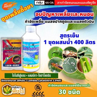 🌽 ชุดกำจัดเพลี้ยดื้อยา ไดโนทีฟูแรน+แลมป์ดา ไก่เกษตร (ไดโนทีฟูแรน+แลมป์ดา-ไซฮาโลทริน) จบปัญหาเพลี้ยและหนอน