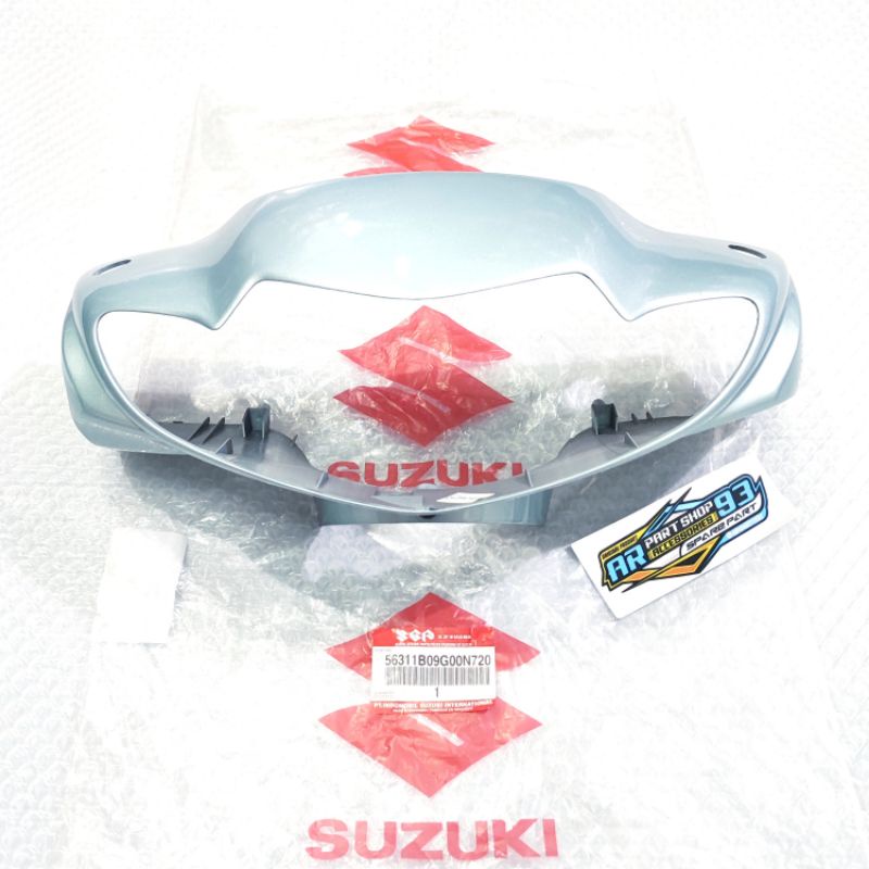 กรอบไฟหน้า สีเงิน ของแท้ 100% สําหรับ SUZUKI SMASH