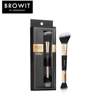 บราวอิท บาย น้องฉัตร แปรงไฮไลท์และคอนทัวร์ Browit Professional Duo Brush
