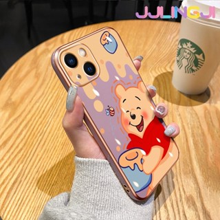 เคสโทรศัพท์มือถือซิลิโคน แบบนิ่ม ลายการ์ตูนหมีพูห์ กันกระแทก ป้องกันกล้อง สําหรับ iPhone 14 Pro Max 14 Mini 13 13 Pro 13 Mini 13 Pro Max