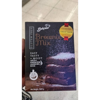 เบเกอร์ไรส์แป้งบราวนี่ 360กรัม Baker Rice Brownie Flour 360g.