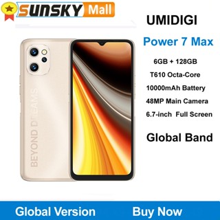 UMIDIGI Power 7 Max 6GB 128GB 10000mAh Battery 48MP Face ID  6.7&amp;quot; Android 11 Octa Core 4G OTG Global Band Smartphone