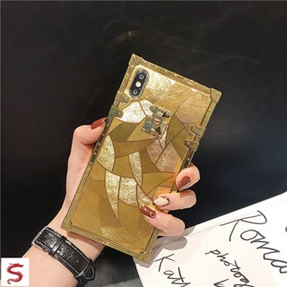 เคสโทรศัพท์ Vivo V27 V25 V23e V23 V21 V20 Y35 Y22s Y77 Y16 Y55 Y75 Y76 Y15s Y51 Y31 Y21 Y20 Y12a Y12s Y11 Y15 Y17 หรูหราแฟชั่น Tyrant Gold Square Soft Shell