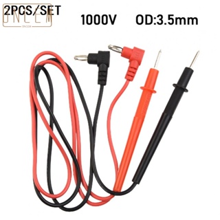 【ONCEMOREAGAIN】Digital Multimeter Clip Leads Voltmeter Probe Test Cable Wire Pen Terminat  1SET