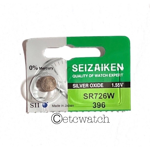 พร้อมส่ง> ถ่านกระดุม Seizaiken Sr726W / 396 1 ก้อน  สำหรับ BA-110 BA-111 BA-112 BA-120