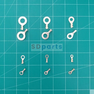 (5 ตัว) หางปลา กลม ขั้วเปิด ทองเหลือง รถยนต์ Crimp Terminal M3 M4 M5 M6 M8 M10 #DJ431-G